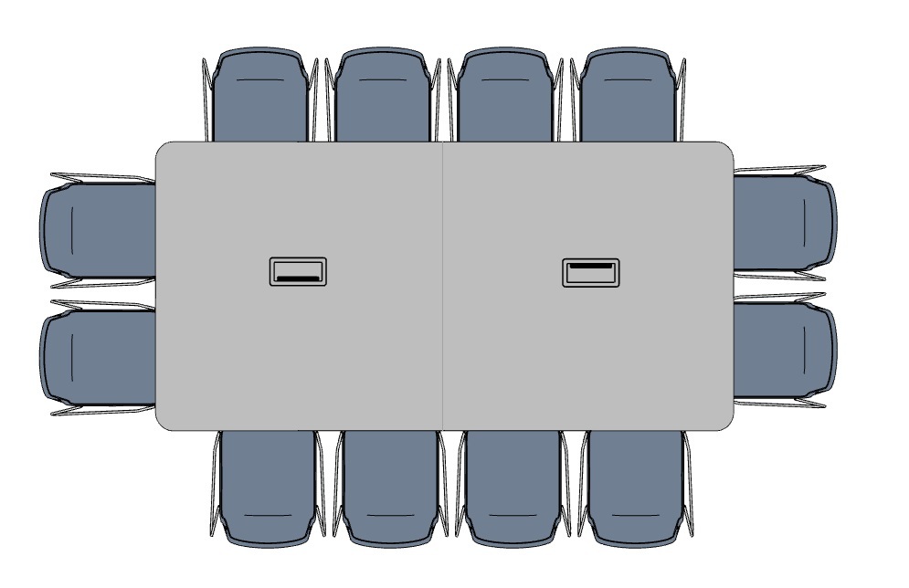 Jednací stůl BIG 140 140X277 SUNRISE 1